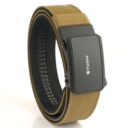 Automatic Buckle Comfortable Nylon Military Gun Belt Outdoor Hunting Multifunctional IPSC Tactical Canvas Belt Men Belt