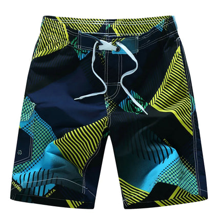Summer Men's Beach Shorts Printing Casual Loose Hawaii Quick Dry Board Shorts Bermuda Surf Board Shorts Mens Short Pants