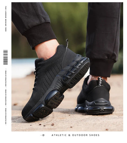 Steel Toe Safety Shoes Anti-smash Puncture-Proof Safety Work Shoes Breathable Wear-Resistant Construction Industrial Footwear