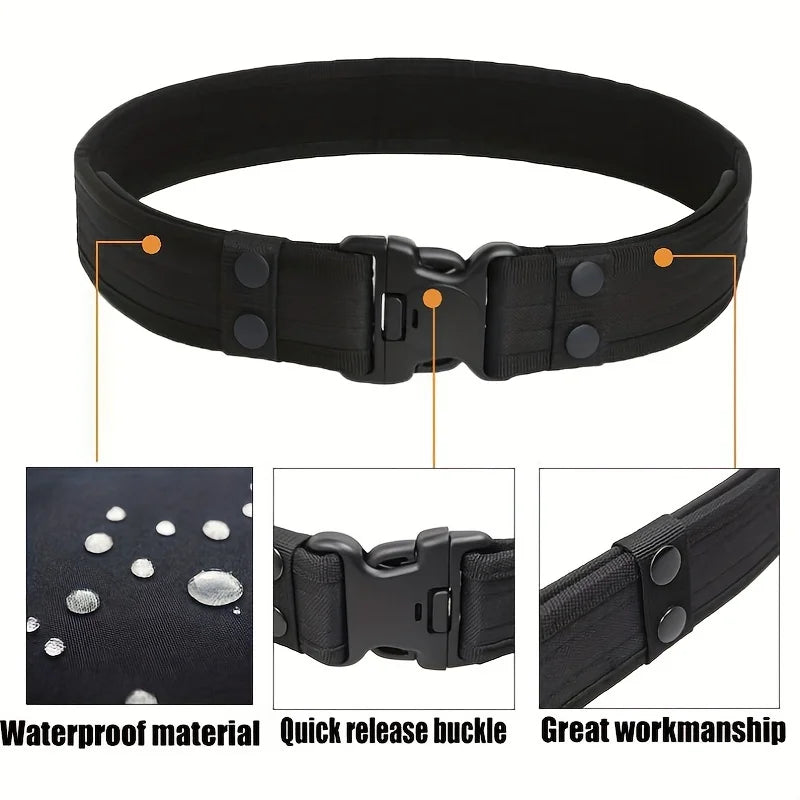 Daily Belt Men's Heavy Duty Combat Tactical Belts Sturdy Nylon Waist Strap with 5cm Width for adjustment