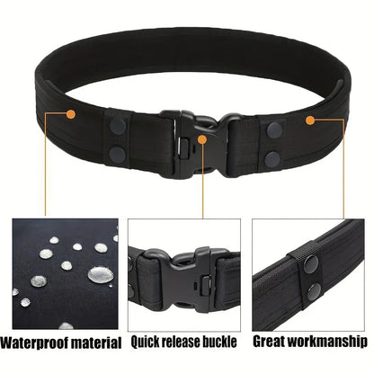 Daily Belt Men's Heavy Duty Combat Tactical Belts Sturdy Nylon Waist Strap with 5cm Width for adjustment
