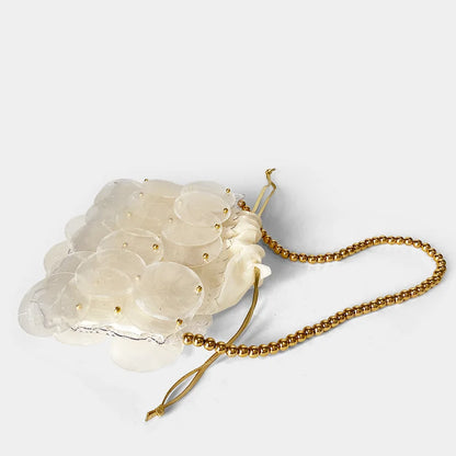 New Shell Bag Natural Beimu sequins Hand woven Bead Bead Bag Shoulder Bag