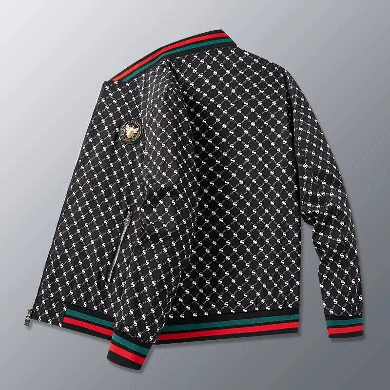 Casual European Style Men's Jacket Baseball Collar All-Match Spring Autumn New Fashion Brand Leisure Upper Body Shirt