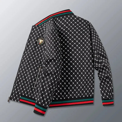 Casual European Style Men's Jacket Baseball Collar All-Match Spring Autumn New Fashion Brand Leisure Upper Body Shirt