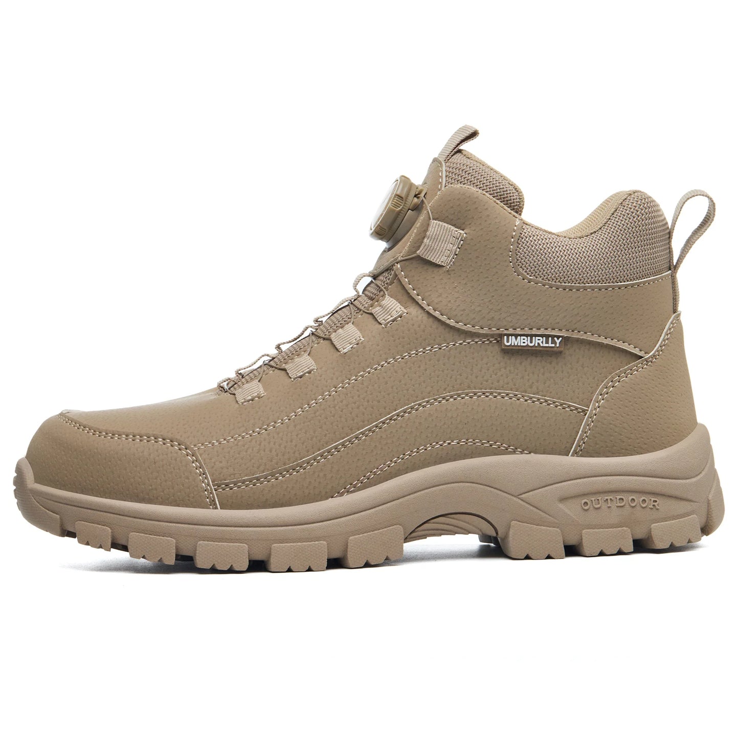 Men's Safety Work Boots Steel Toe Anti- Crush Resistant Punctureproof Kevlar Anti-slip Wear-resistant Fashionable Buckle