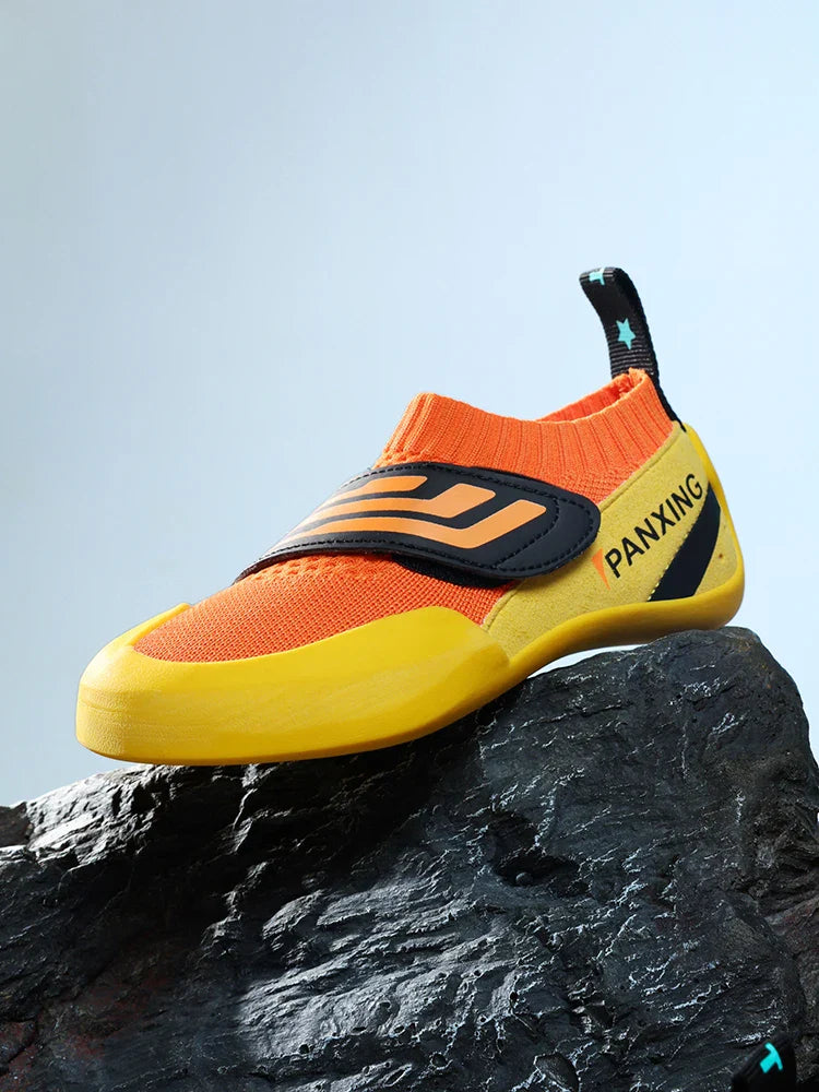 Rock Climbing Shoes Boys Girls Indoor Outdoor Breathable Mesh Beginner Children Rock Climbing Bouldering Training Sports Shoes