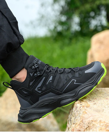 Steel Toe Kevlar-Midsole Safety Shoes Men Anti-Puncture Anti-Smash Non Slip Industrial Work Boots Protection Tactical Boots