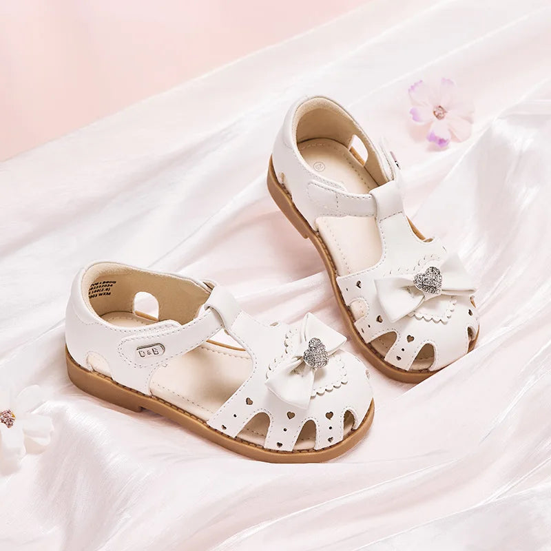 Baby Girls Diamond Sandals Summer Cute Soft Sole Flat Breathable Shoes Princess Crystal Shoes Party Outdoor DB2252107