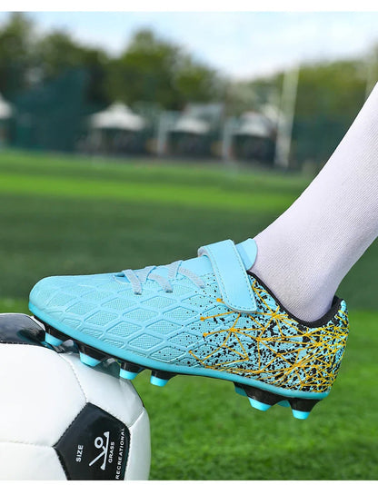 New Men Kids Soccer Shoes Cleats Match Grass Boys Professional Football Boots Ultralight Non-Slip Training Shoes Drop Shipping