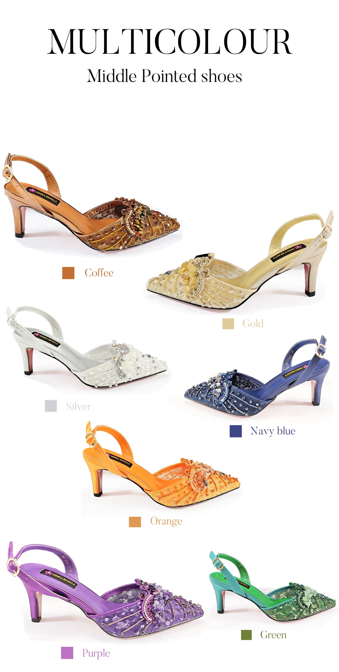 Purple Color Rhinestone Decoration Design Party Wedding Lady Pointed Toe High Heels and Bag Set