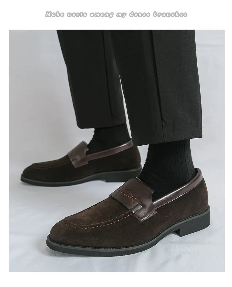 Men's Dress Shoes Classic Slip On Casual Business Loafers For Men High Quality Party Social Leather Shoes Man Formal Loafers