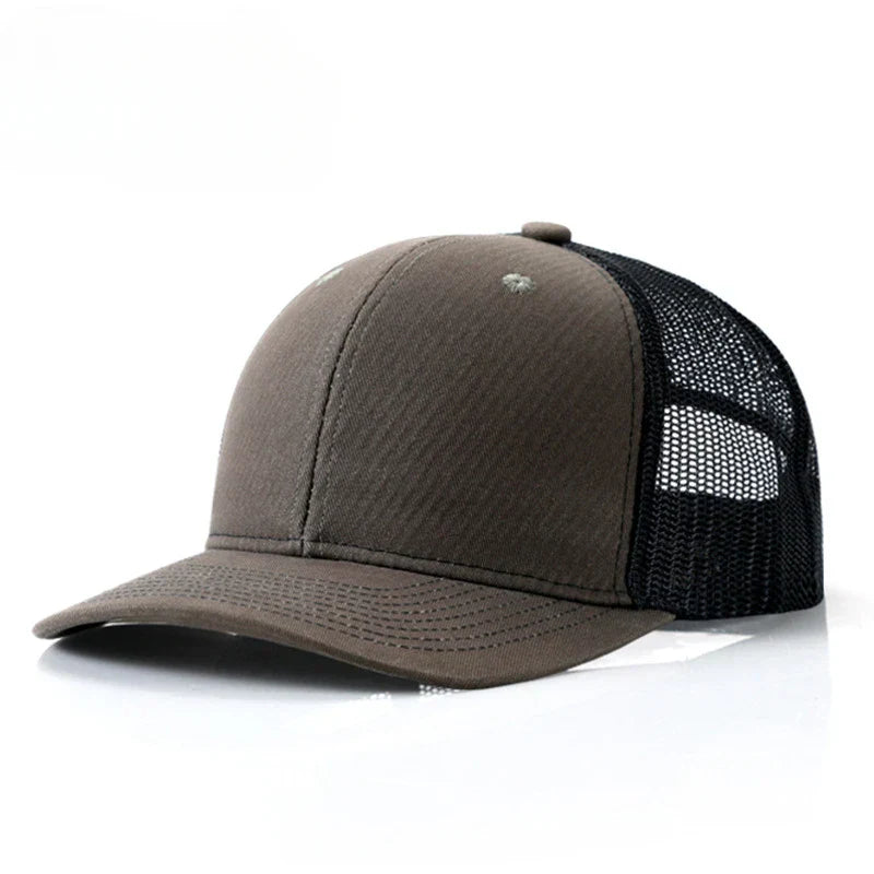 Custom embroidered logo hat Men's and women's mesh cap cotton baseball cap design DIY picture printing logo hat Summer sun hat