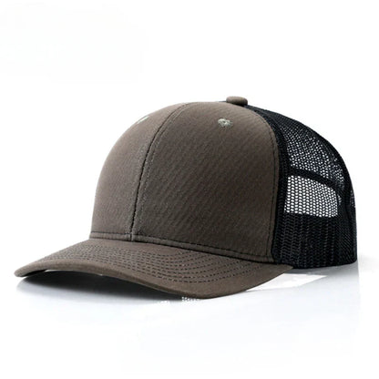 Custom embroidered logo hat Men's and women's mesh cap cotton baseball cap design DIY picture printing logo hat Summer sun hat