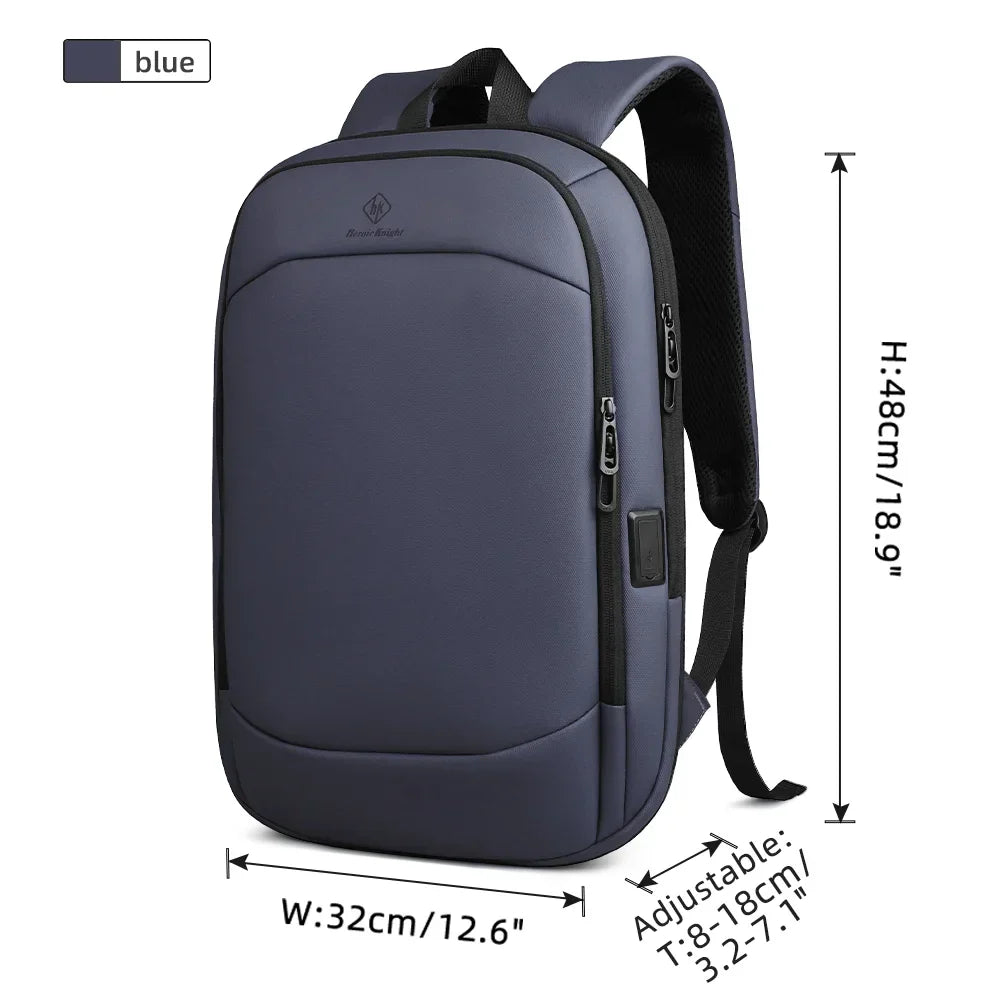 Business Backpack for Men 17 Inch Laptop Backpack with USB Port Slim Expandable Waterproof Travel Bag Large Work Computer Bag
