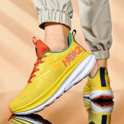 Men's Running Shoes Cushioning Outdoor Non-Slip Jogging Breathable Trainer Race Sneakers Luxury shoes Mesh Couple Off-road Shoes