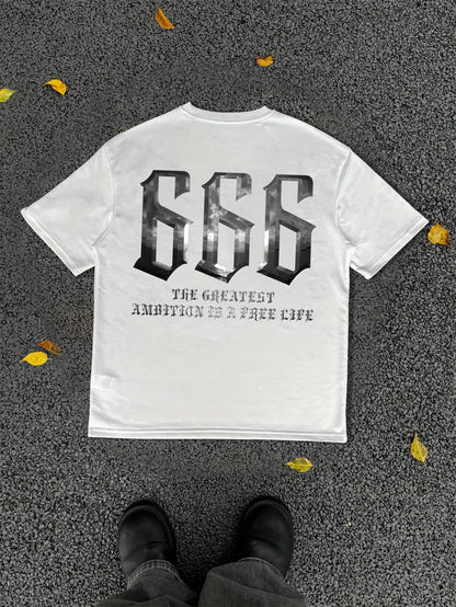 Men's American Street Style Printed T-shirt - Round Neck Summer Short Sleeved Shirt,