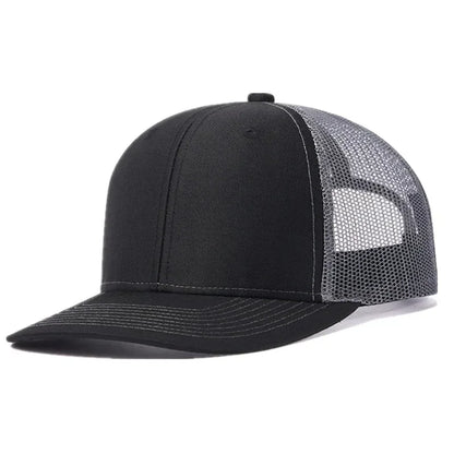 Unisex Cap Slight Curved Brim Style Trucker Hat  Men & Women Casual Outdoor Breathable Summer Cap