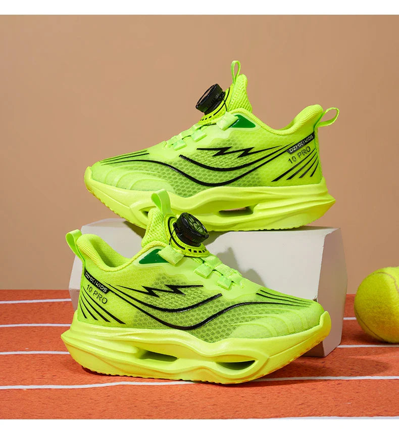 Children‘s Basketball Shoes Non-slip Breathable Sports Training Shoes Outdoor Lace-up Boys Girls Jogging Shoes Mesh Gym Sneakers