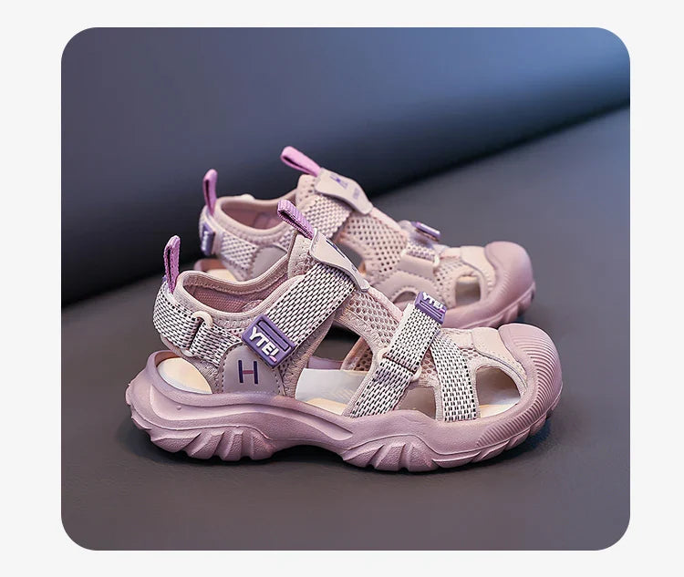 Luxury Kids Shoes Girls Sandals Breathable Non-slip Water Beach Outdoor Shoes Sneaker Children Sports Sandals for Boy
