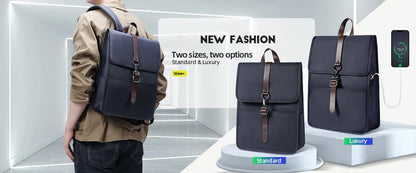 Men's Designer Laptop Bag Waterproof School Bags for College Boys Male Business Sports Travel Backpack Men With USB Charging