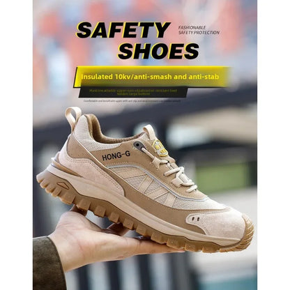 Steel Toe Insulated 10KV Anti Slip Shoes Lightweight  Comfortable Wear-resistant Toe  Anti Smashing and Anti Piercing