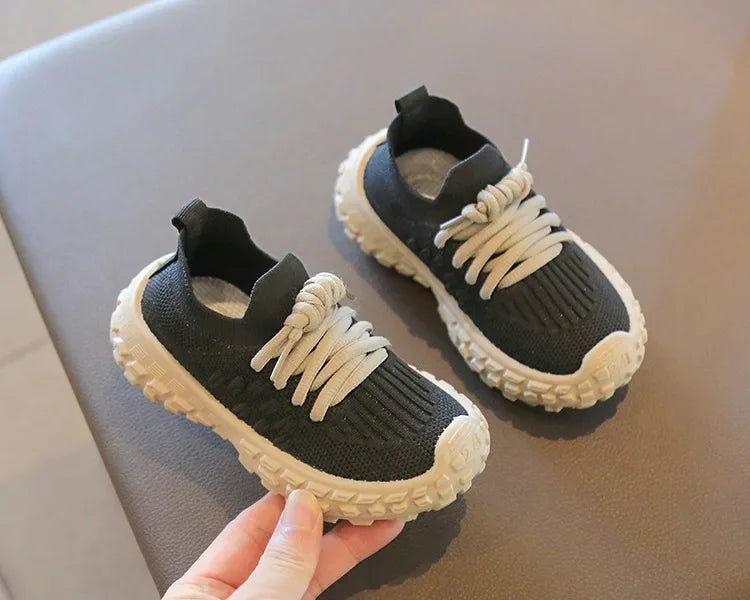 Sport Running Soft Casual Breathable Spring Autumn Baby Boys Girls Bottom Non-Slip Kids Sneakers Children Shoes