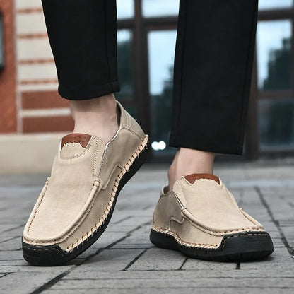 Spring Handmade Men Shoes Casual Comfortable Men Slip On Loafers Men Walking Flats Hot Sale Moccasins Tooling Shoes Sneakers