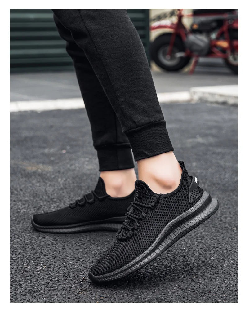 Summer Mesh Men Shoes Breathable Mens Sneakers Trendy Lightweight Walking Big Size Man Tenis Shoes