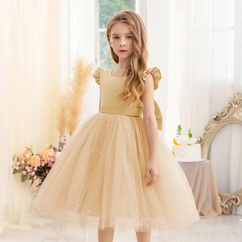 2026 Girls Princess Tutu Dress Flower Girl Gown Piano Performance Host Outfit Party Dress prom dresses girls dresses