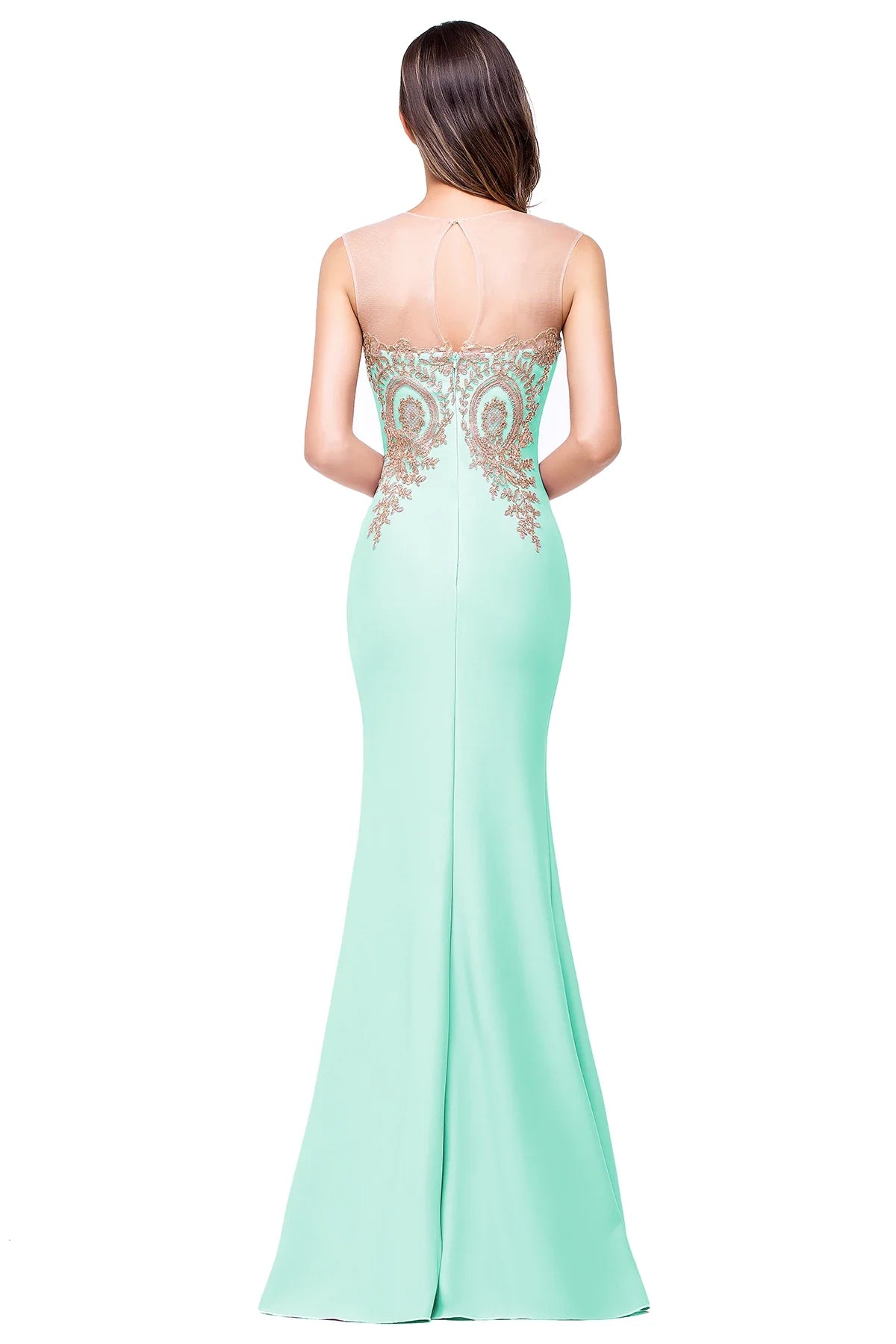 2024 Hot Sale Gold Appqulies Sweetheart Illusion Wedding Guest Gown Elegant Bridesmaid Dresses Maxi Floor Length Mermaid Gowns