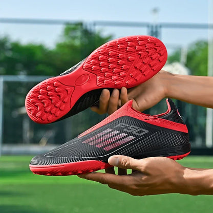 New Men Football Boots Outdoor Sport Training Soccer Shoes Match Boys Adult Cleats Breathable Non Slip Long Spikes Comfortable