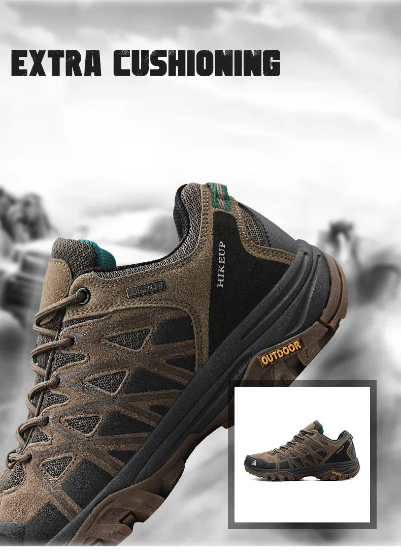 New Arrival Mens Hiking Shoes Breathable Lace Up Trekking Male Cushioning Outdoor Climbing Tourism Sneakers for Men