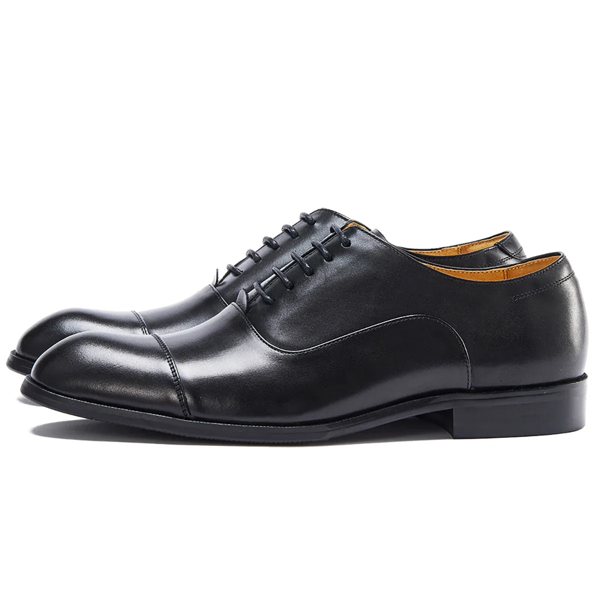 Leather Oxford Dress Shoes British Retro Formal Business Wedding Derby Shoes