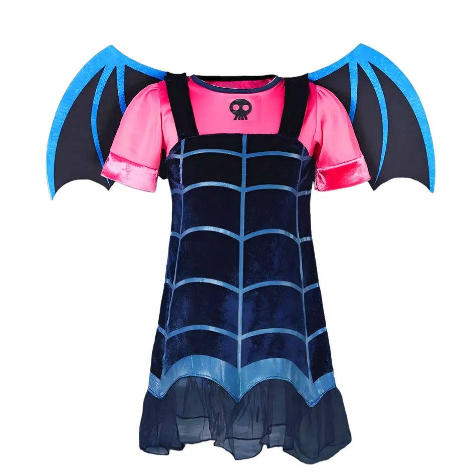 Black Princess Witch Dress with Hat Halloween 2025 Wizard Costume Play Girl Carnival Street Party Apparel Villain Witch Vestidos