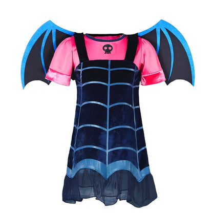 Black Princess Witch Dress with Hat Halloween 2025 Wizard Costume Play Girl Carnival Street Party Apparel Villain Witch Vestidos