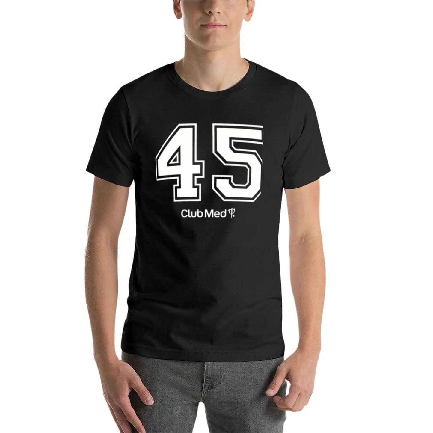 Number 45 Club Med T-Shirt quick drying custom shirt anime stuff plain black t shirts men