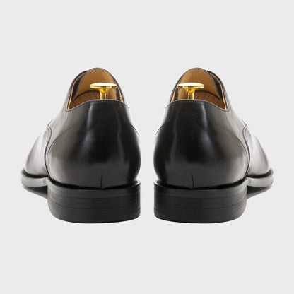 Men's Classic Italian Style Genuine Leather Oxfords Dress Shoes Lace-Up Black/Brown Business Office Wedding Formal Footwear