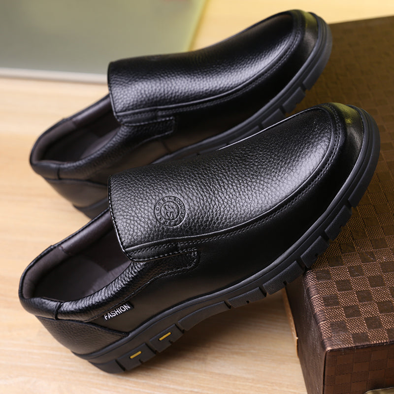 High Quality Leather Men Casual Shoes Italian Luxury Brand Mens Loafers Breathable Formal Mens Dress Shoes Slip-on Driving Shoes