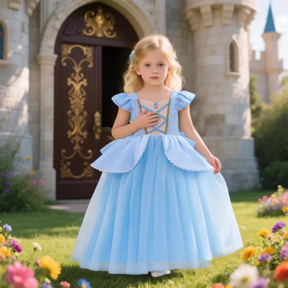 Girl Dresses Princess Cosplay Dress Up Costumes Carnival Party Princess Costumes Kids Birthday Dresses Party Dresses For Girls