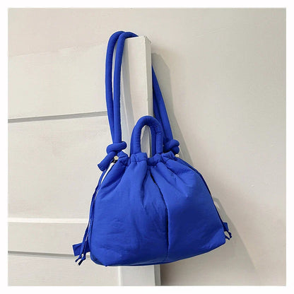 Women's Casual Single-shoulder Bag Large Capacity Nylon Backpack Women's Down Cotton Winter Tote Bag Portable Makeup Handbag