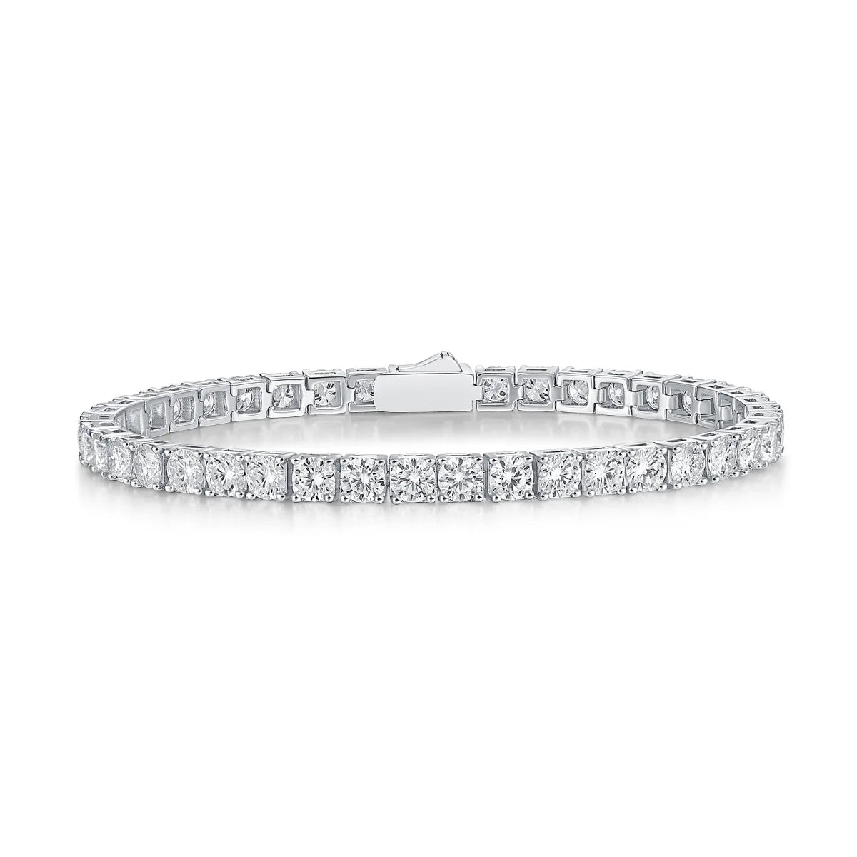 2024 New In GRA Certified 3/4/5/6.5MM White Full Moissanite Tennis Bracelet for Women Men 925 Silver Diamond Link Bracelets