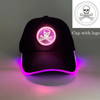 Baseball Caps Night Glow Light Cap Boys Girls Fashion Headwear Costumes Accessory Caps Hats