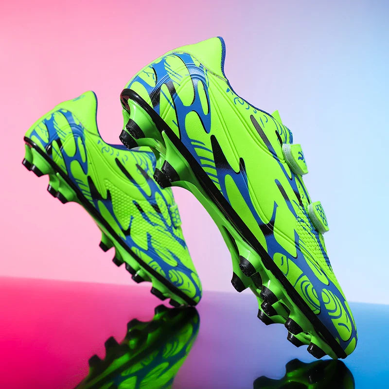 New Men Kids Football Boots Ultralight Boys Professional Soccer Shoes Cleats Non-Slip Match Grass Training Shoes Drop Shipping
