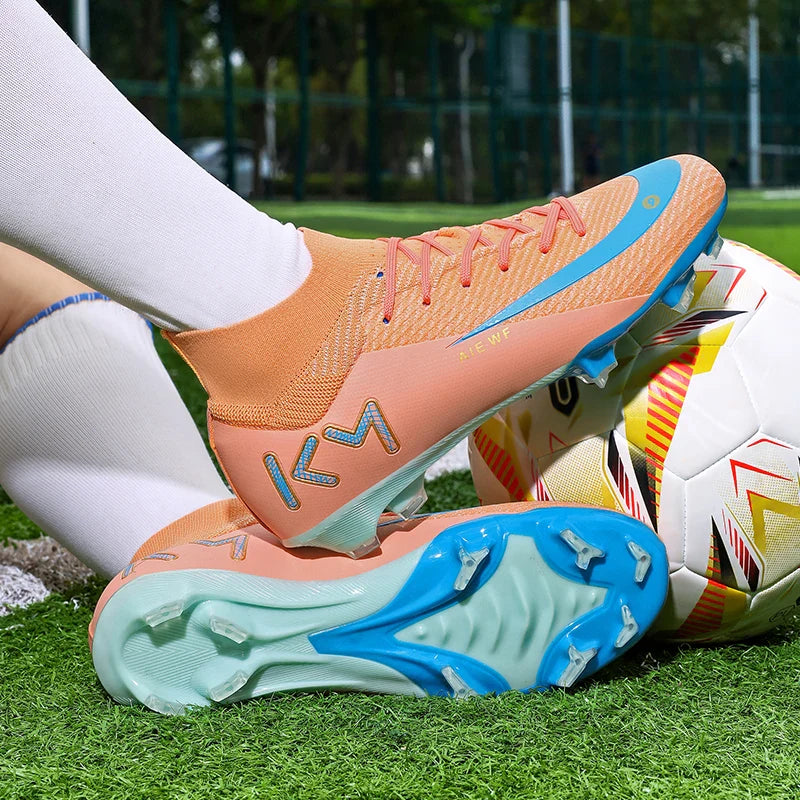 New Men Match Football Boots Ankle Non-Slip TF/FG Professional Soccer Shoes Boys Sneakers Comfortable Sports Shoes Unisex