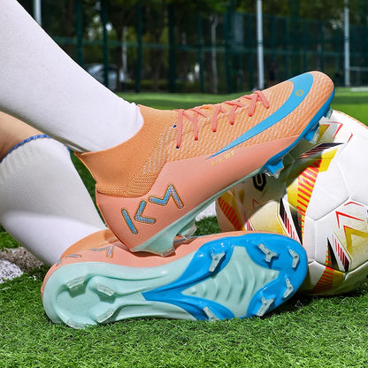 New Men Match Football Boots Ankle Non-Slip TF/FG Professional Soccer Shoes Boys Sneakers Comfortable Sports Shoes Unisex