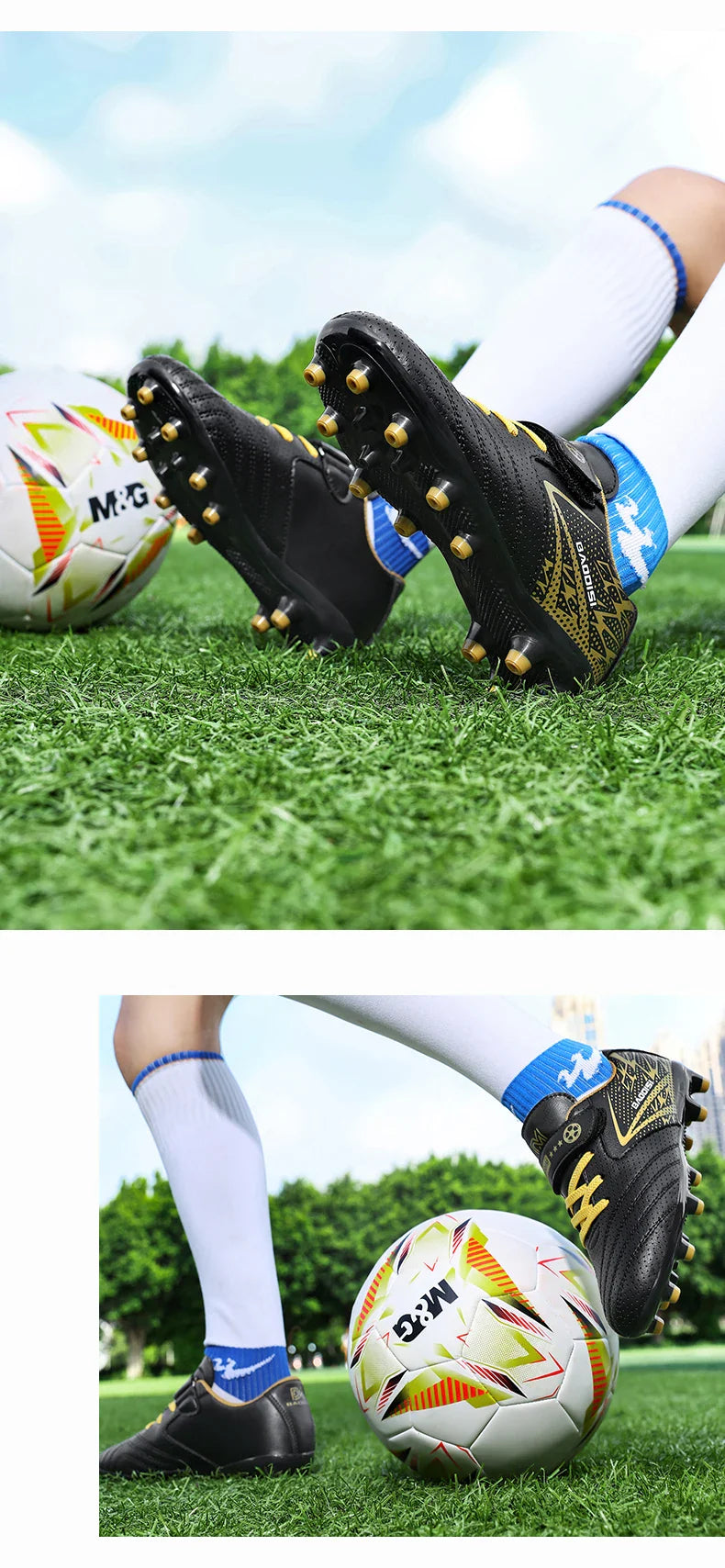 New Children Soccer Boots Sports Society Field Boy Football Shoes Futsal Fast Indoor Sneaker Original Ankle Cleats Football Boot