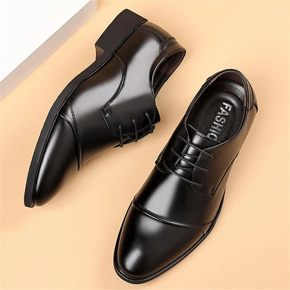 Men's Classic Modern Formal Business Oxford Dress Shoes Comfortable Tuxedo Lace-Up Derbys Casual Shoes for Men