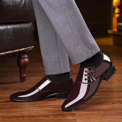 Leather Casual Social Shoe Male Official Business Gentleman New Men's Formal Shoes Footwear Suit 2025 Style Cheap Liquidation 39