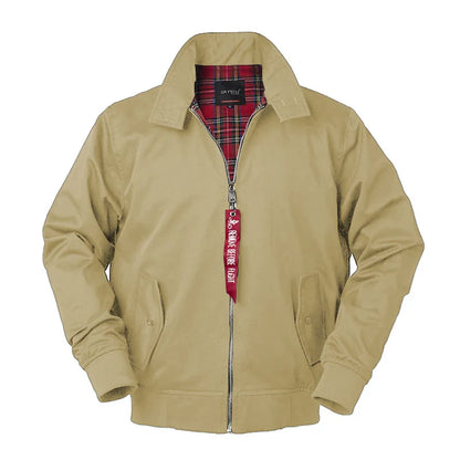 2025 Chamarras Para Hombre European Solid Classic Retro Vintage Bomber Jacket Men Windbreaker Streetwear Trendy Coats