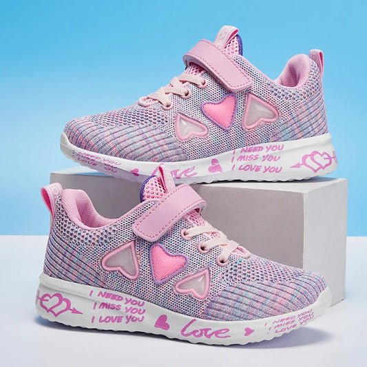 Cozy Knit Shoes for Girls Ultra Breathable Sneakers Lightweight Footwear Comfy and Casual Spring and Summer Gift Idea for Her